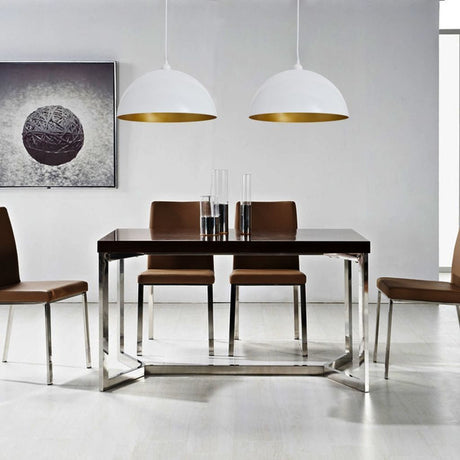 Sett med 2 halvkuleformede hvite taklamper