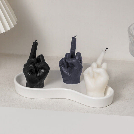 Hjemix | Kreativ Midtfinger Stearinlys