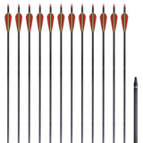 Hjemix | Standard Recurve-Bogenpfeile 30" 0,76 Cm Carbon 12 Stück