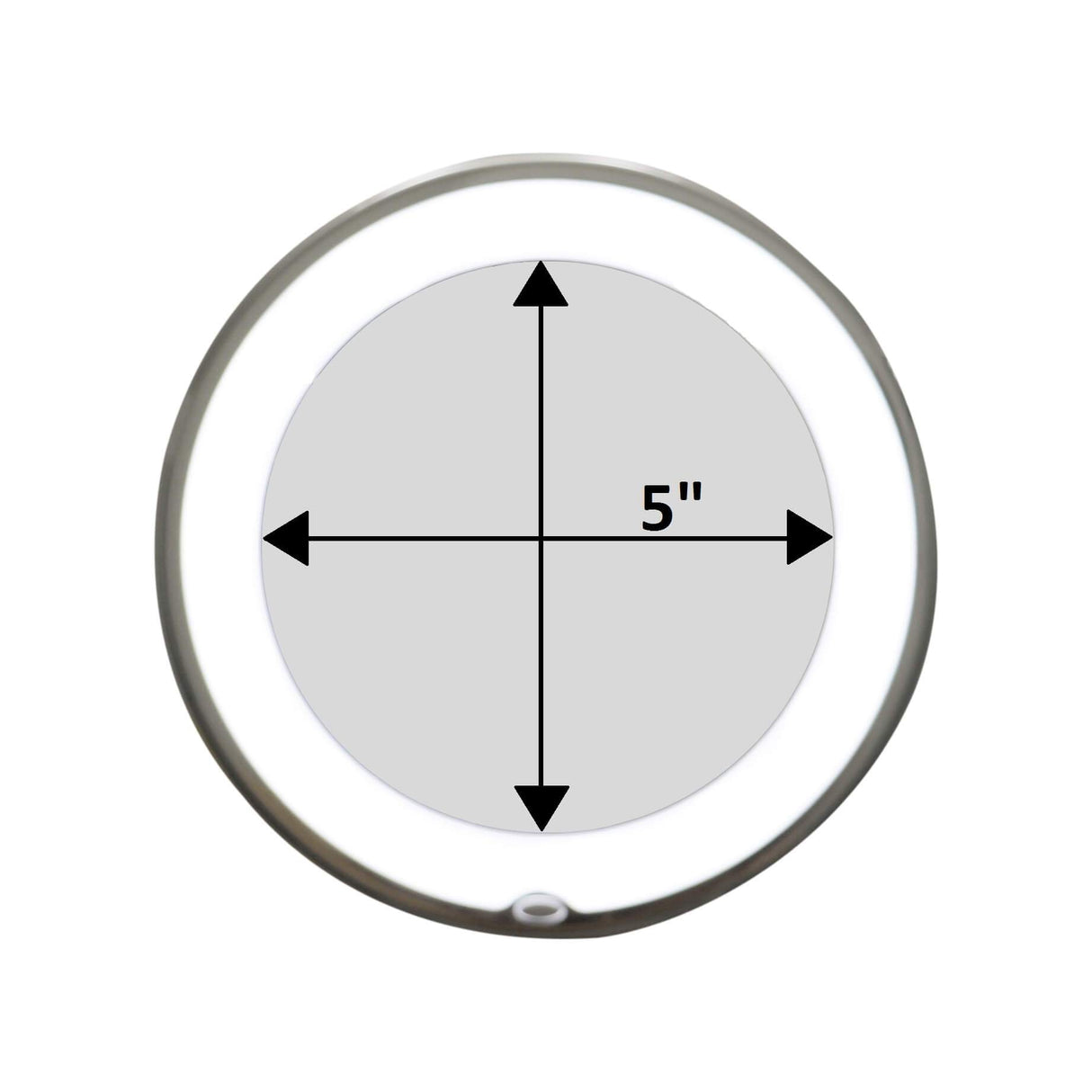 Hjemix | ReflectFlex LED Forstørrelsesspeil med Fleksibel Gåsehals | 10x Forstørrelse | Dagslys LED | Kosmetikk-speil