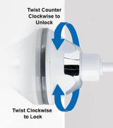 Hjemix | ReflectFlex LED Forstørrelsesspeil med Fleksibel Gåsehals | 10x Forstørrelse | Dagslys LED | Kosmetikk-speil