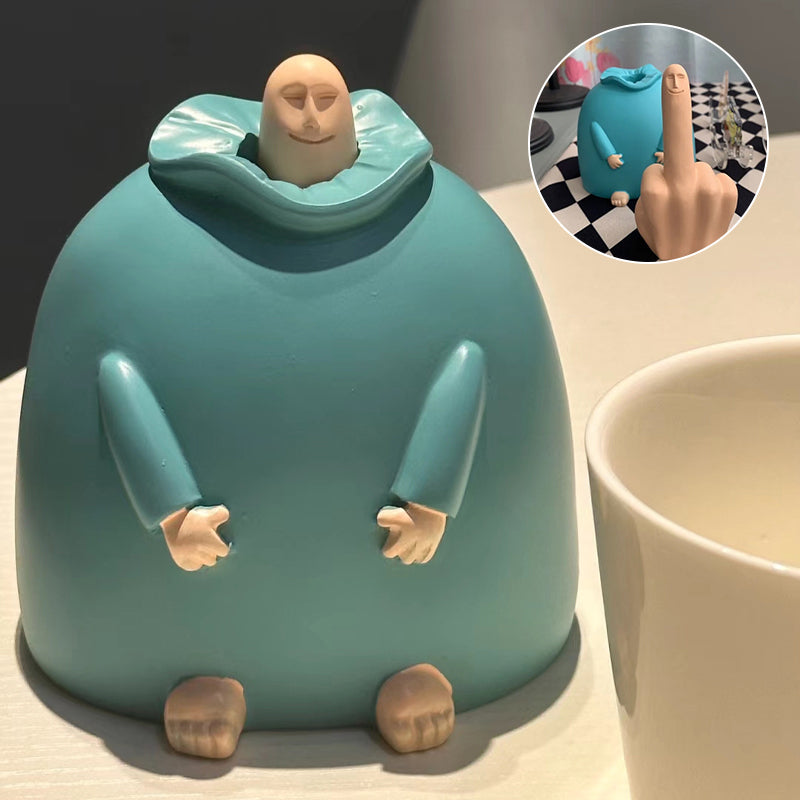 Hjemix | Liten Blå Midtfinger Ornament