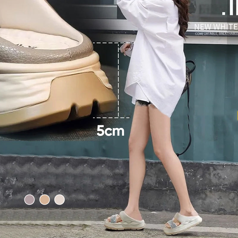 Hjemix | Glitrende Rhinestone Hæl Sandaler