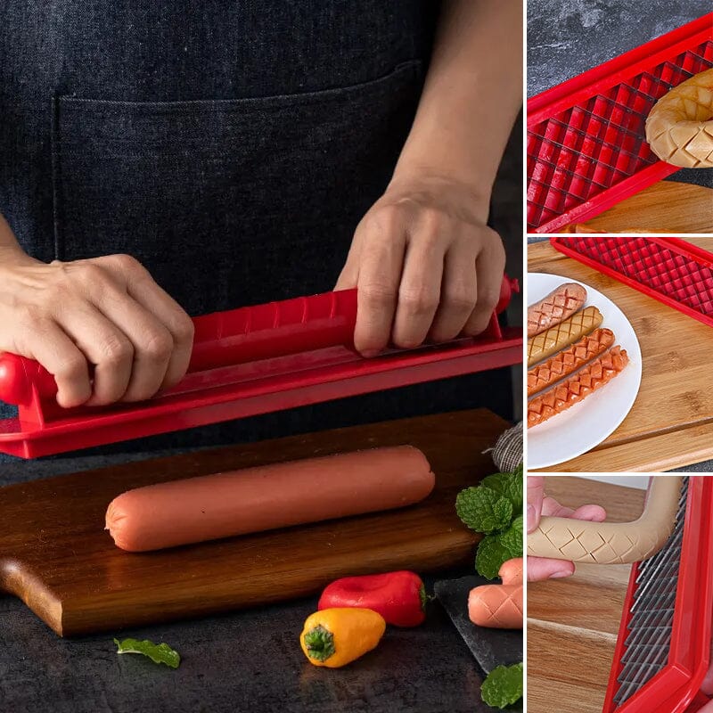 Hjemix | Perfect Criss-Cross Slots Hotdogs Cutter