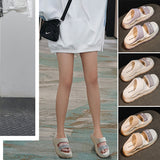 Hjemix | Glitrende Rhinestone Hæl Sandaler