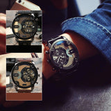 Hjemix | Men’s Fashion Stor Ur Stil Stål Armbånd Klokke