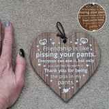 Hjemix | Vennskap Tre Ved Pendel Juletre Dekor (3 Biter)