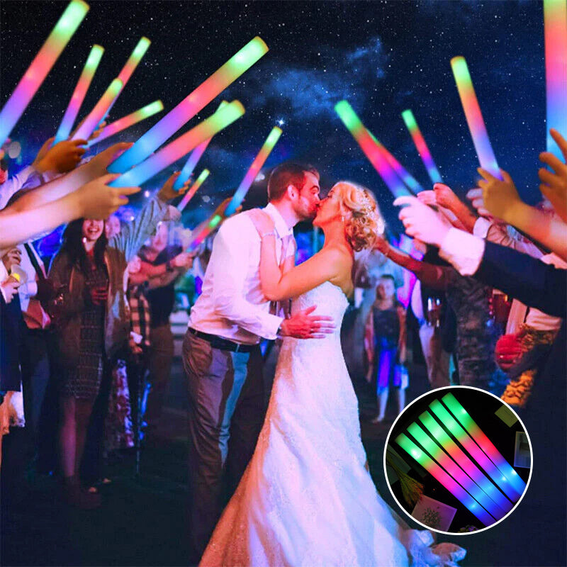 Hjemix | LED Fargerik Lysende Svamp Fluorescerende Stang