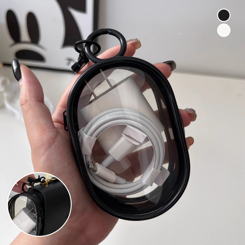 Hjemix | PVC vanntett gjennomsiktig kabeloppbevaringspose