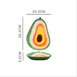 Hjemix | Vegetabilske Former Keramisk Salatplate