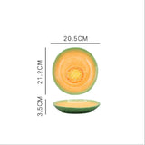 Hjemix | Vegetabilske Former Keramisk Salatplate