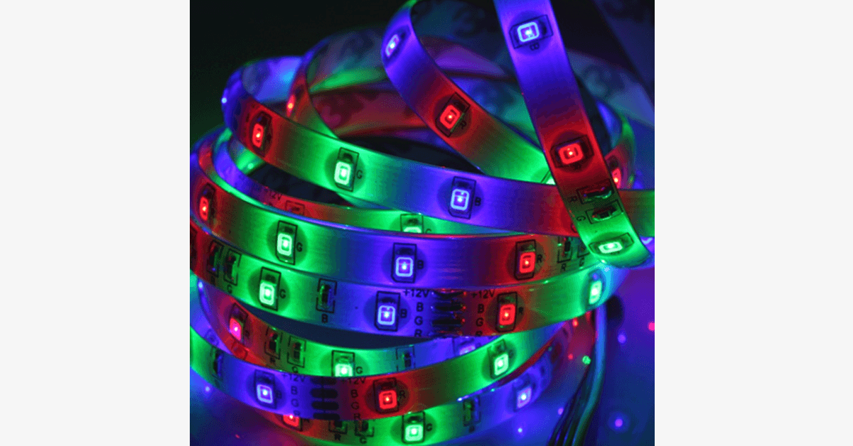 Hjemix | Strip LED Lys – Vanntett Fjernkontroll Vakre Lys
