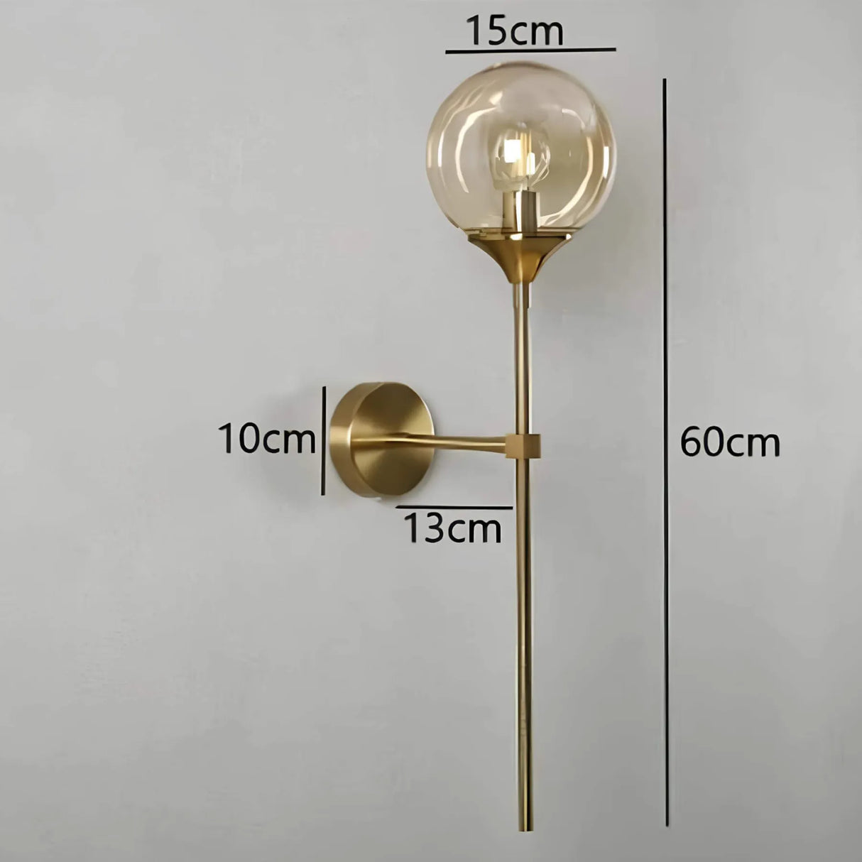 Hjemix | – Skandinavisk moderne glassvegglampe