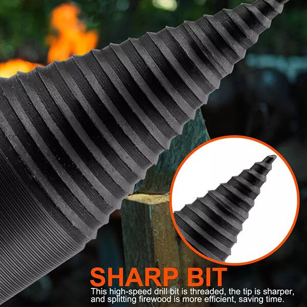 Hjemix | Avtakbar boremaskin for vedkløyving, elektrisk boremaskin for husholdningsbruk, robust boremaskin