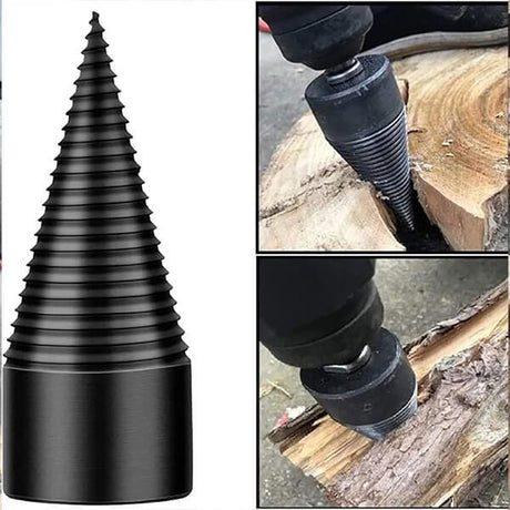 Hjemix | Avtakbar boremaskin for vedkløyving, elektrisk boremaskin for husholdningsbruk, robust boremaskin