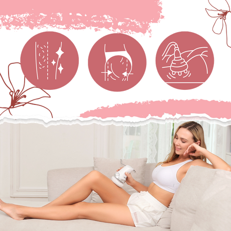 Massasjeapparat mot cellulitt med høyfrekvente vibrasjoner