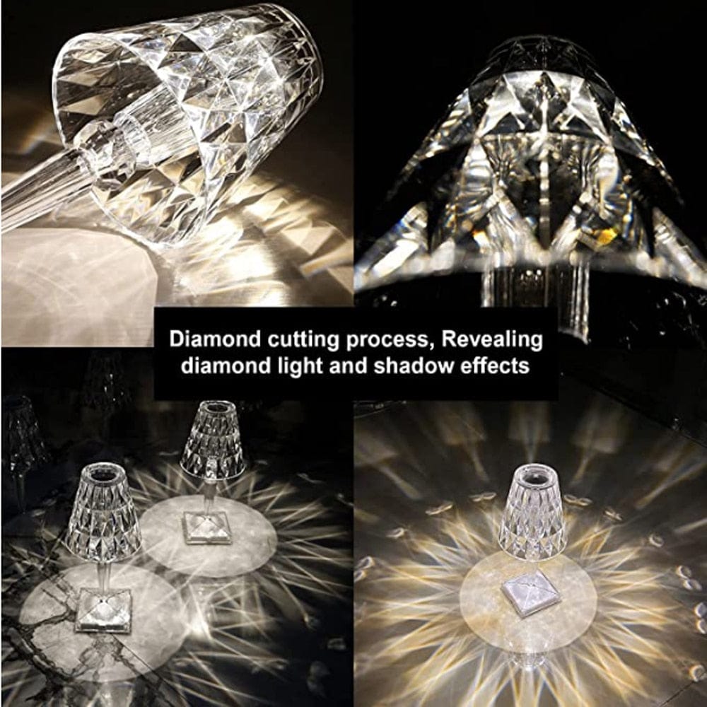 Hjemix | CrystaLamp - LED Bordlampe laget av Diamantkrystall