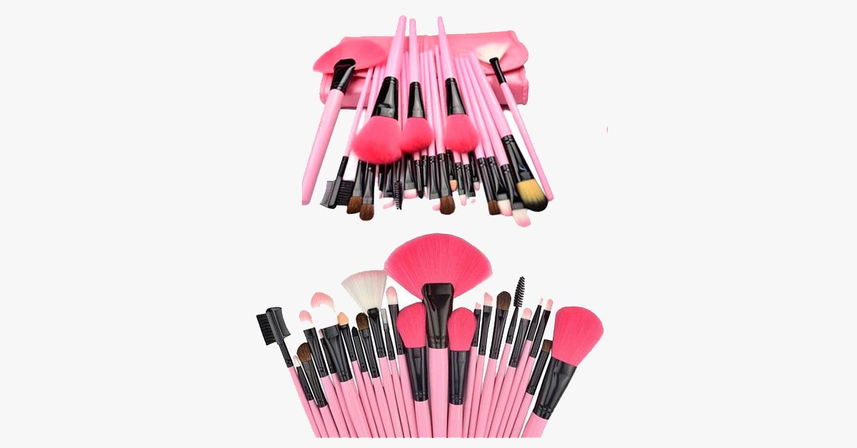 Hjemix | 24-deler Pink Glory Penselsett