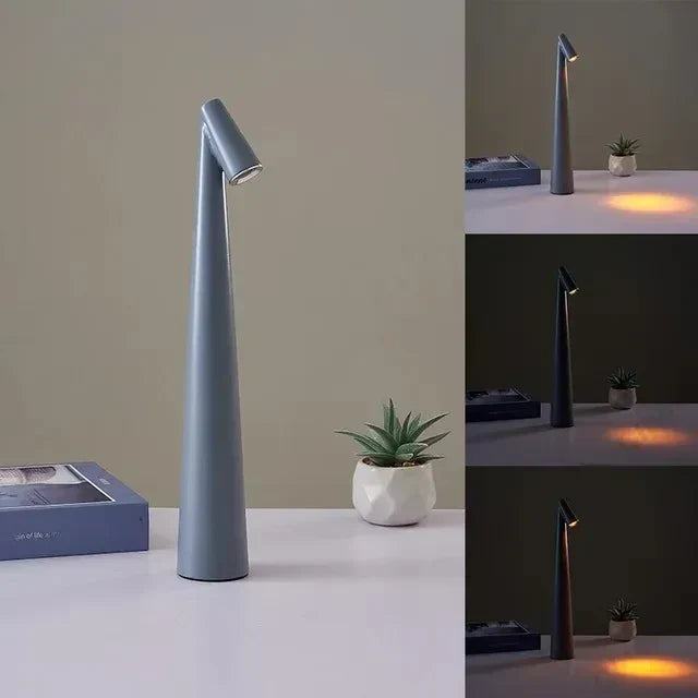 Hjemix | LumiLux Bærbar Touch LED Lampe – Oppladbar, Dimbar og Slank Design