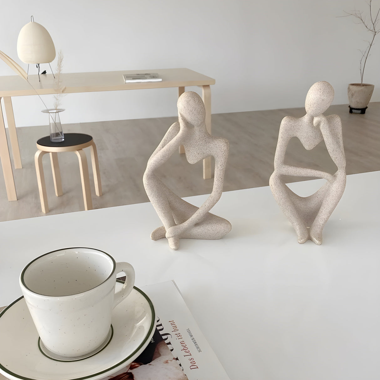 Hjemix | Abstrakt Tenker Skulptur Hjem Dekor