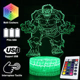 Hjemix | 3D Lampe Marvel Hulk