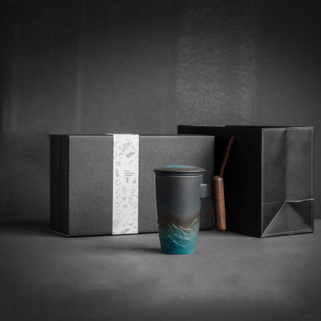 Hjemix | Stor kopp, keramisk tekopp med lokk. Stor tekopp med lokk