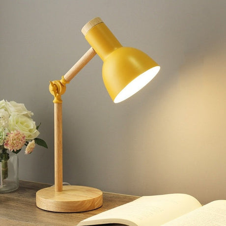 Hjemix | Nordisk LED-skrivebordslampe laget av tre