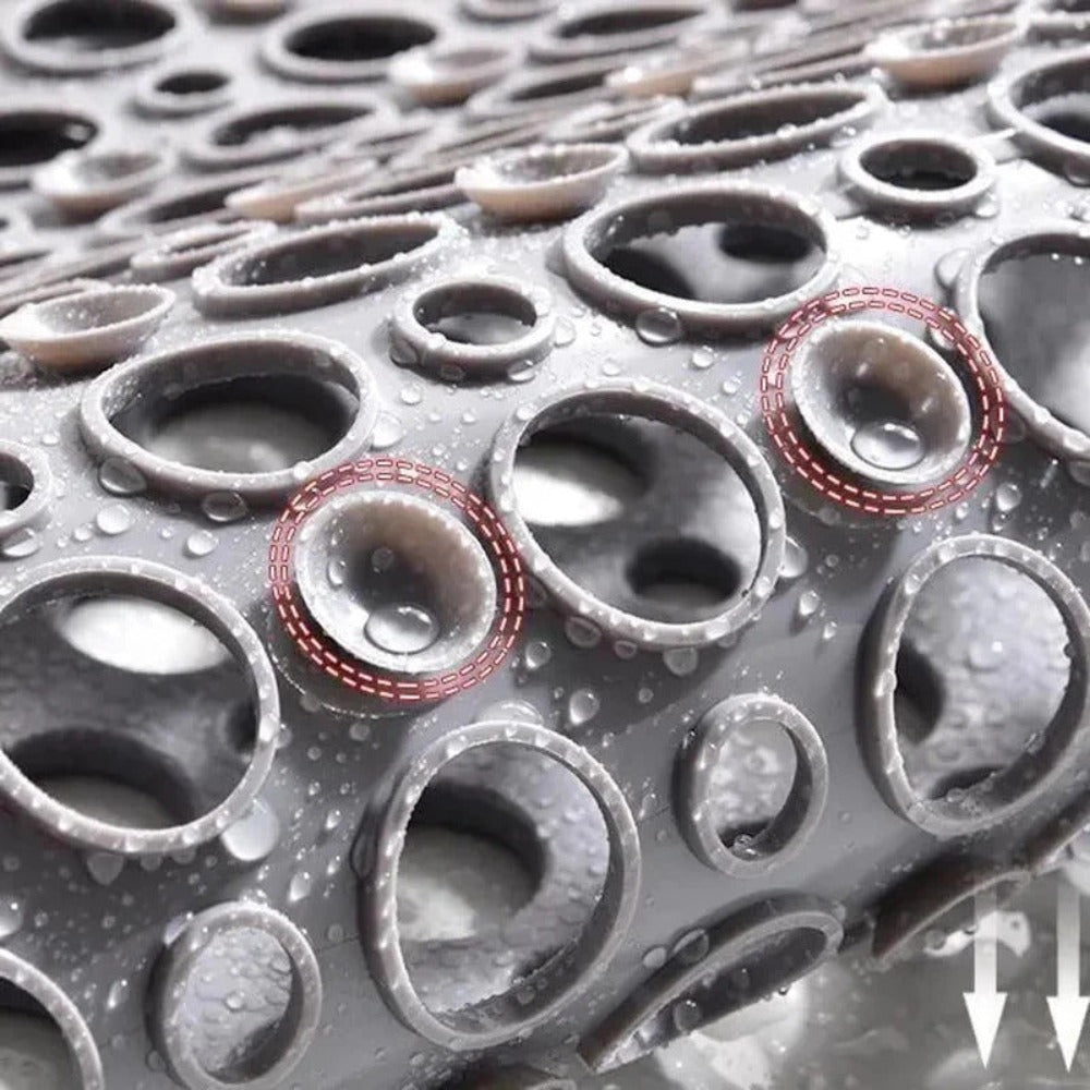 Hjemix | Glattefrie antibakterielle badehåndkle med sugekopper | Trygg og hygienisk bade-løsning for familier