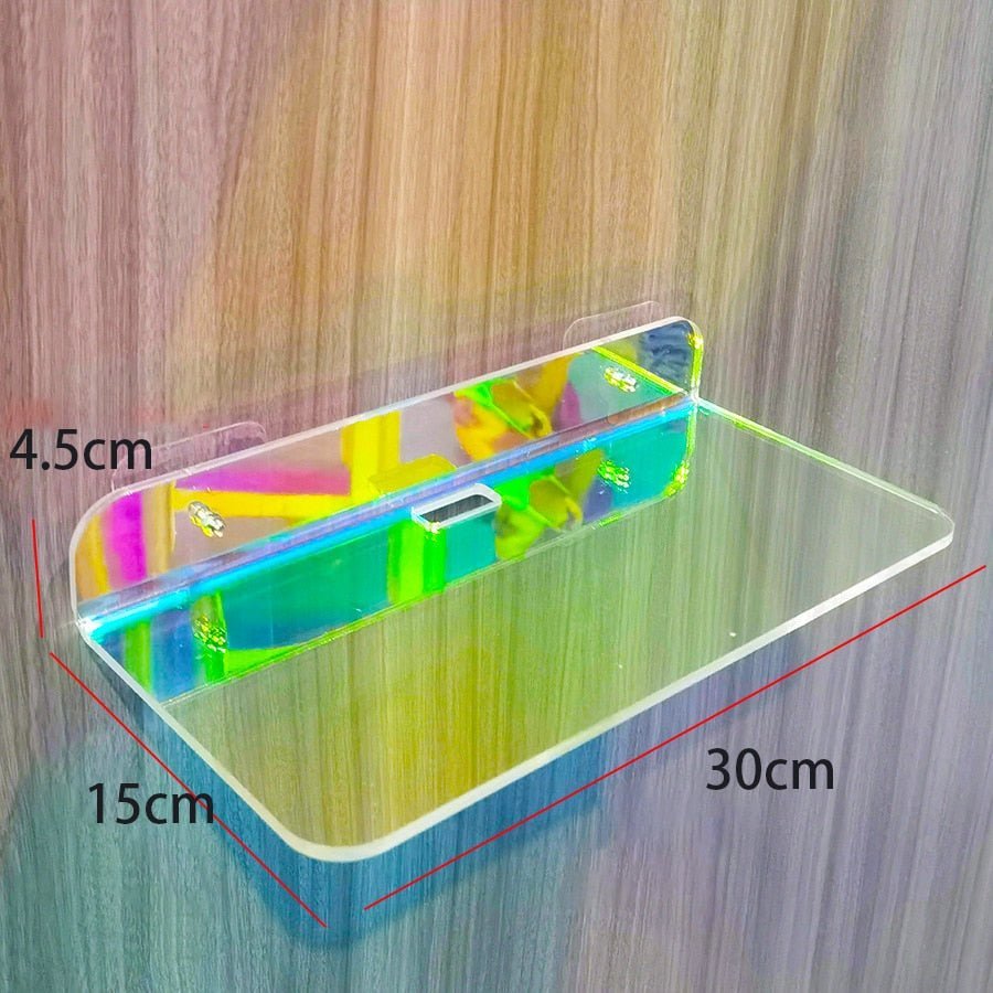 Hjemix | Usynlige fargede veggmonterte flytende hyller