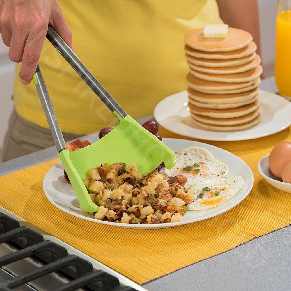 Hjemix | 2 i 1 kjøkken spatula og tang