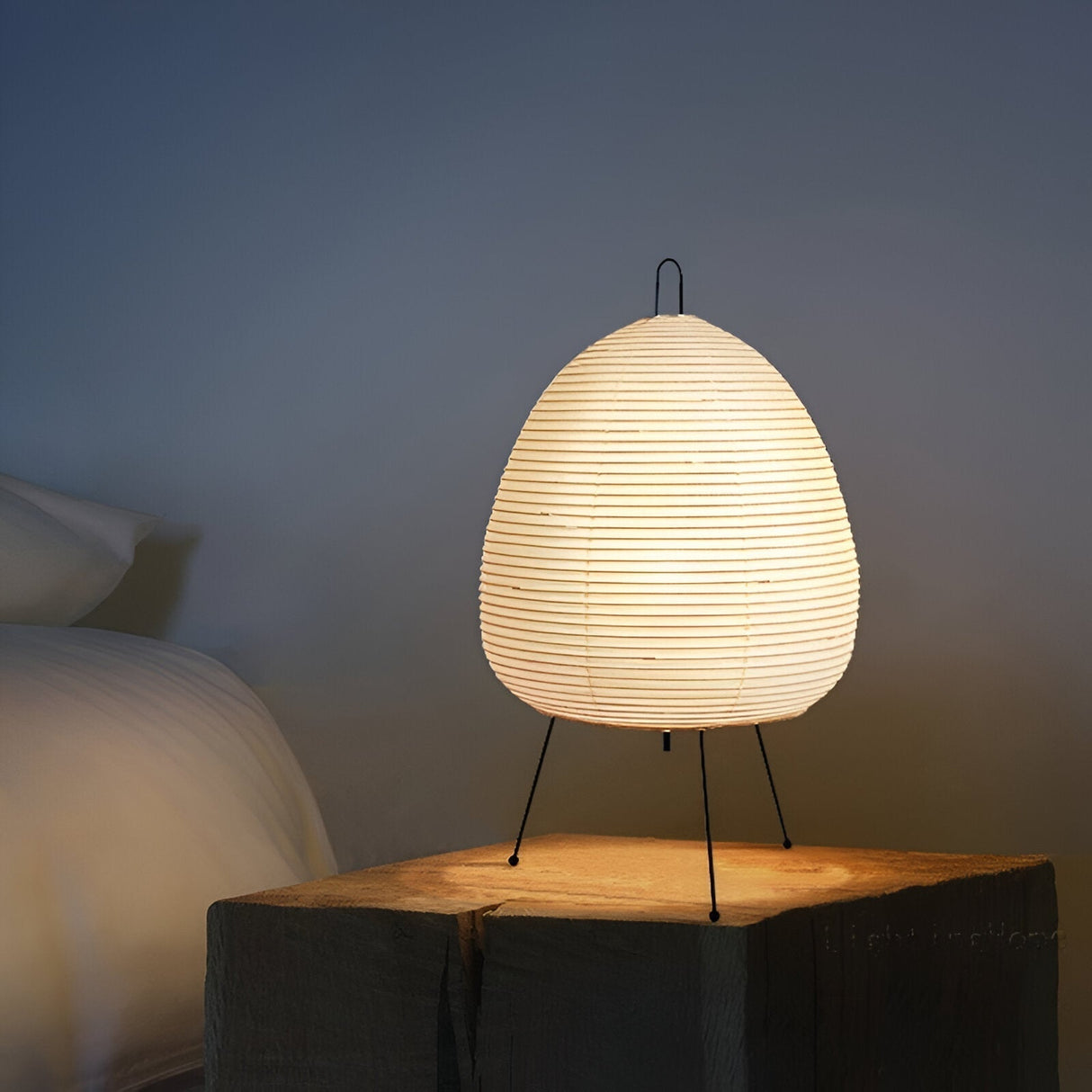 Hjemix | ZenLoom – Luksuriøs bordlampe med japansk Wabi-Sabi design for mykt lys