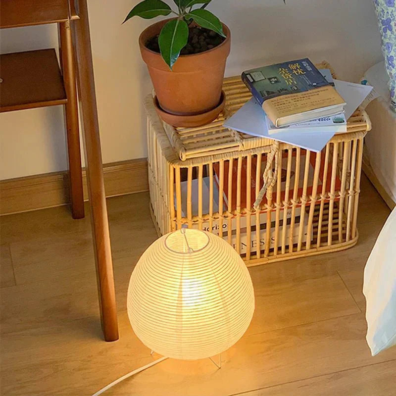 Hjemix | ZenGlow – Elegant bordlampe i Wabi Sabi stil for et beroligende interiør