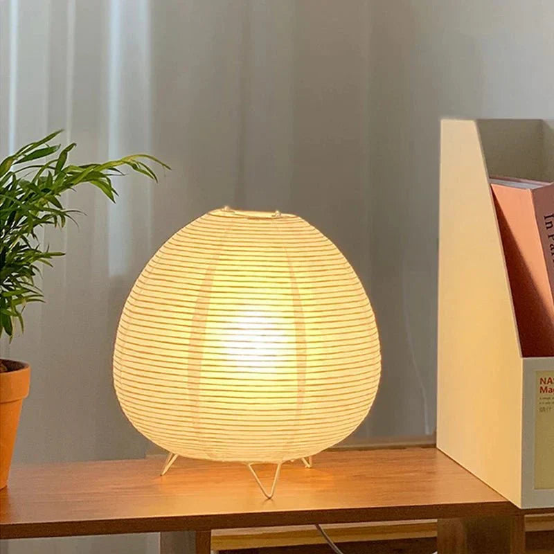 Hjemix | ZenGlow – Elegant bordlampe i Wabi Sabi stil for et beroligende interiør