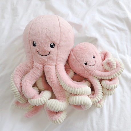 Hjemix | Kids Kuschl-Octopus Plush Toy – myk og kelesyk for alle aldersgrupper