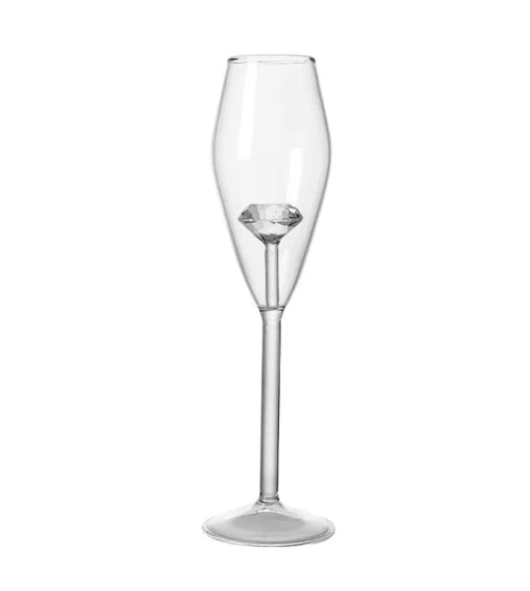 Hjemix | La Vie En Rose | Champagne Glass - Håndlaget