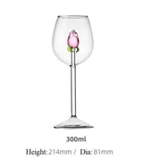 Hjemix | La Vie En Rose | Champagne Glass - Håndlaget