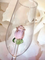 Hjemix | La Vie En Rose | Champagne Glass - Håndlaget