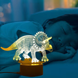 Hjemix | Dinosaur lampe - TriceratopsLamp™