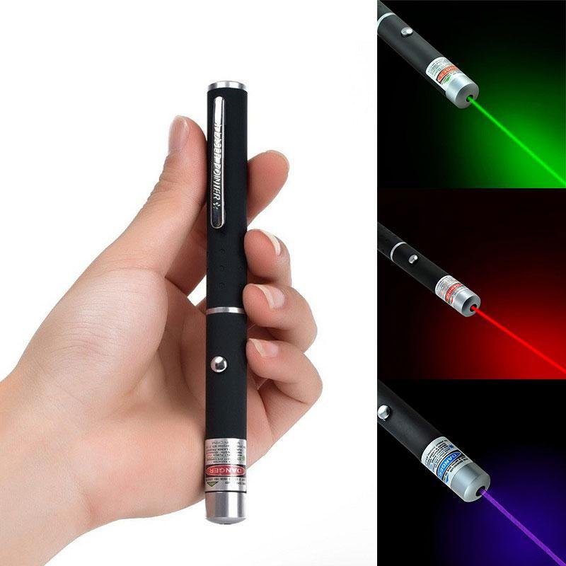 Hjemix | Laserpeker Laserlyspenn Laser sikte 5 MW Høyytelses laserpeker Grønn Blå Rød Militær laser måler 405 Nm 530 Nm 650 Nm Lazer