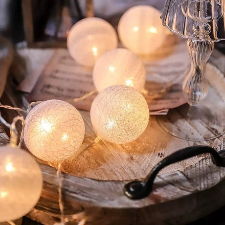 Hjemix | LED Bomull Ball Garnlykt