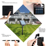 Hjemix | Solcelle lyskæder til udendørs brug | Vandtætte solcelle have lys