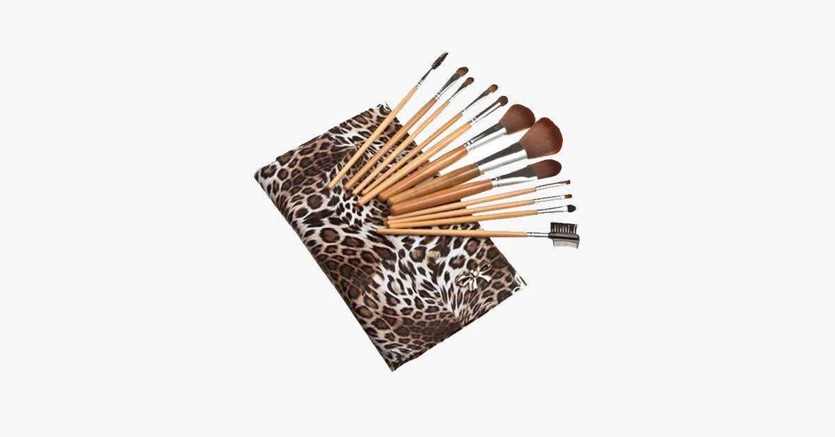 Hjemix | 12 Deler Leopardskinn - Flat Deksel
