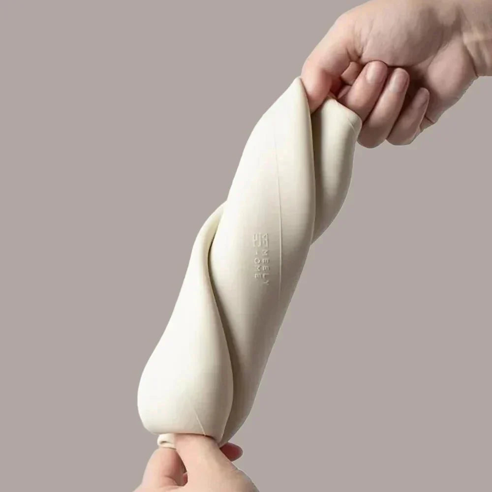 Hjemix | Lys beige myk vevde boksdeksel