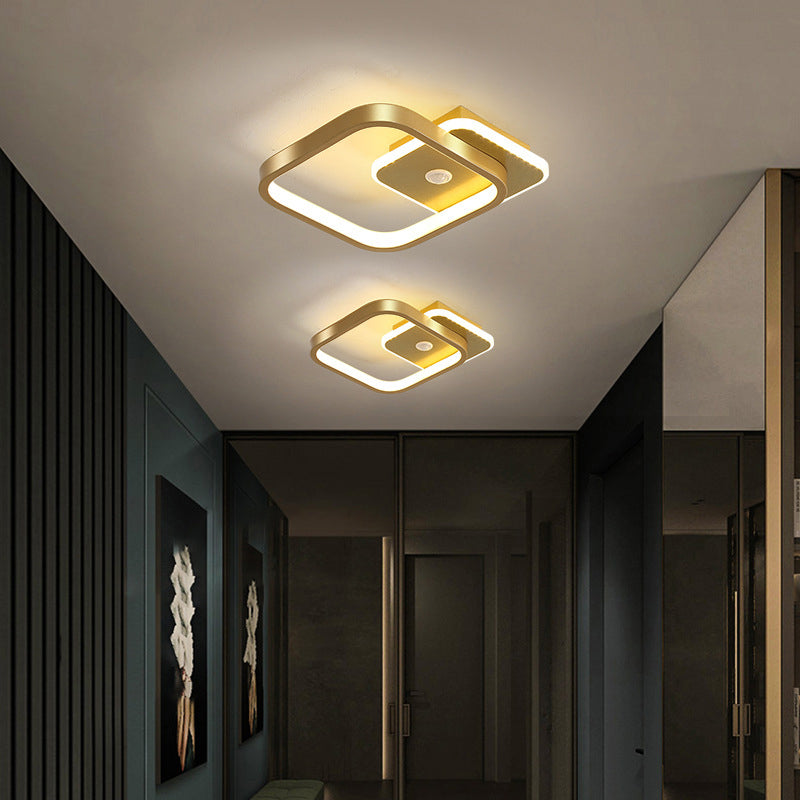Hjemix | MotionGlide PIR Bevegelsessensor LED Taklampe | Smart Belysning | Energisparende | Perfekt for Gang & Bad