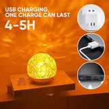 Hjemix | Magiske Bølger | Dynamisk Vannbølgeprojeksjonsstemningslampe