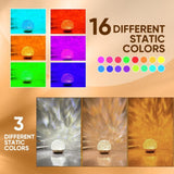 Hjemix | Magiske Bølger | Dynamisk Vannbølgeprojeksjonsstemningslampe