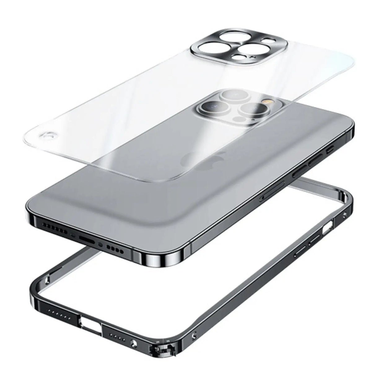 Hjemix | Metall Luksus MagSafe Deksel for iPhone Pro Max - Slankt og Stilig Design med Maksimal Beskyttelse