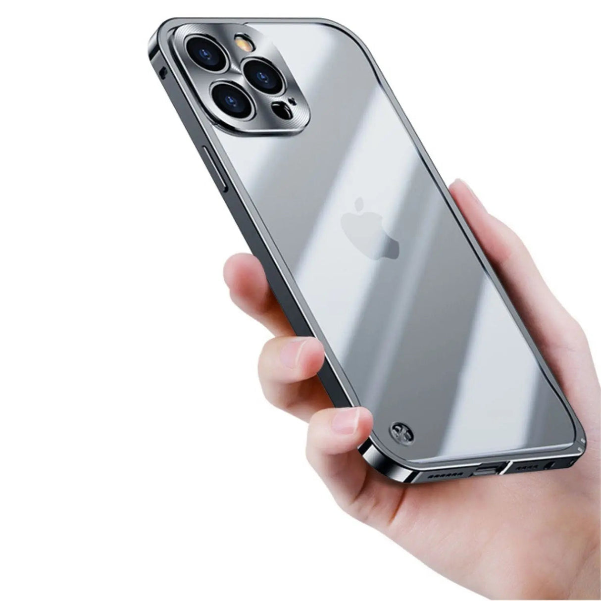 Hjemix | Metall Luksus MagSafe Deksel for iPhone Pro Max - Slankt og Stilig Design med Maksimal Beskyttelse