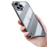 Hjemix | Metall Luksus MagSafe Deksel for iPhone Pro Max - Slankt og Stilig Design med Maksimal Beskyttelse