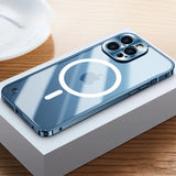 Hjemix | Metall Luksus MagSafe Deksel for iPhone Pro Max - Slankt og Stilig Design med Maksimal Beskyttelse